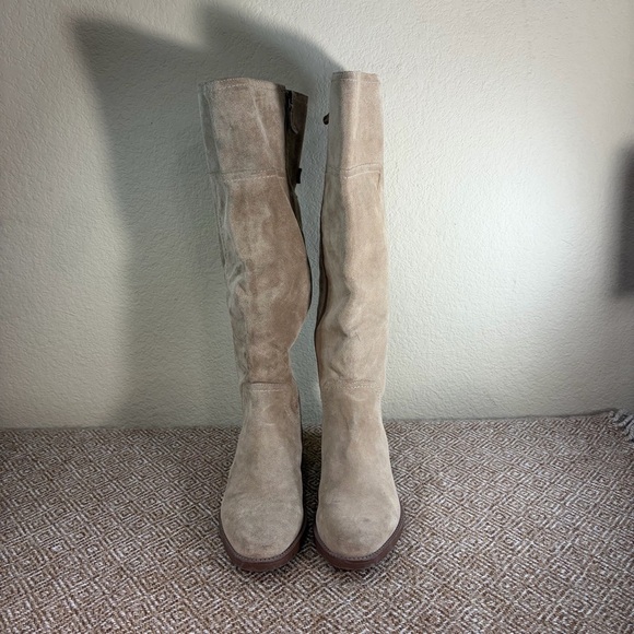 Sarto by Franco Sarto Coley Knee High Riding Boot Sz 7M Suede Leather Boho Party - Picture 3 of 11